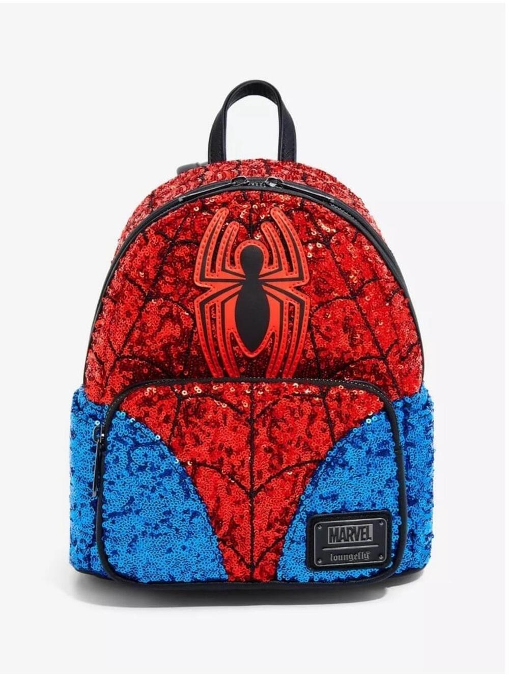 Loungefly Marvel Spider-Man Sequin Figural Mini Backpack